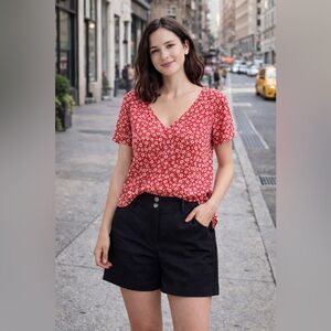 Boden Black Chino 6” Inseam Shorts Size 6